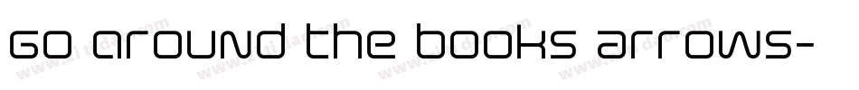 Go around the books Arrows字体转换